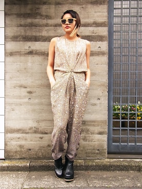 「ANNTIAN（アンティアン）のアイテム（つなぎ/オールインワン）」を使った、sohalaaaaさん（レディース・164cm）の春コーディネート