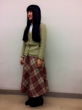 「Pastel Plan」｜さゆり。さん（レディース・154cm）の冬コーディネート