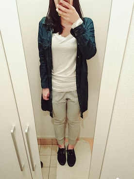 「アイテム（シャツワンピース）」を使った、marinaさん（レディース・171cm・20代）の春コーディネート
