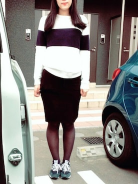 「NEW BALANCE（ニューバランス）のNew Balance ニューバランス ライフスタイルシューズ MRL996AN NAVY(AN)（スニーカー）」を使った、marinaさん（レディース・171cm）の春コーディネート