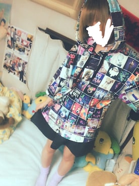 「アイテム（アクセサリー、パープル系）」を使った、はるぽてとさん（レディース・155cm）の秋コーディネート