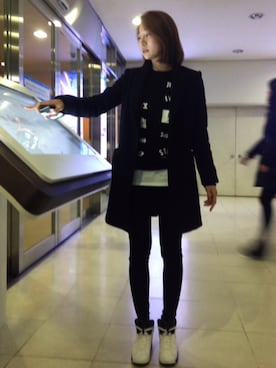 「Jordan」｜「アイテム（ピーコート）」を使った、trillさん（レディース・169cm）の秋コーディネート