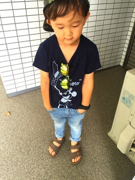 atsukunnn❤︎⍤⃝さん（キッズ・100cm）の夏コーディネート