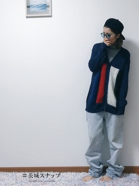 「茨城スナップ」｜「アイテム（帽子）」を使った、古市未来さん（レディース・159cm）の秋コーディネート