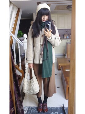 「SM2（エスエムツー）のアイテム（ブルゾン）」を使った、finobearさん（レディース・164cm）の冬コーディネート