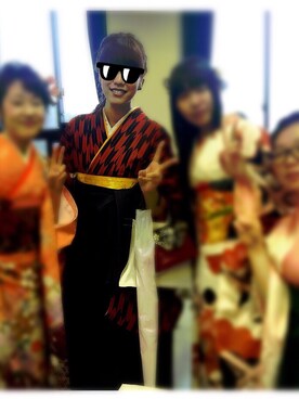 「袴」｜「アイテム（アナログ腕時計）」を使った、6______6iioさん（レディース・174cm）の春コーディネート