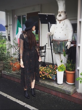 「christian dior」｜「アイテム（ブーツ）」を使った、6______6iioさん（レディース・174cm）の夏コーディネート