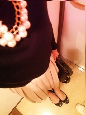 「黒ニット」｜ryoさん（レディース・160cm）の秋コーディネート