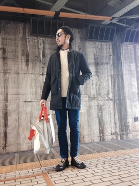 Beams ストレッチテーパードチノを使ったメンズ人気ファッションコーディネート Wear