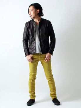 佐藤嘉紀さん（メンズ・174cm）の秋コーディネート