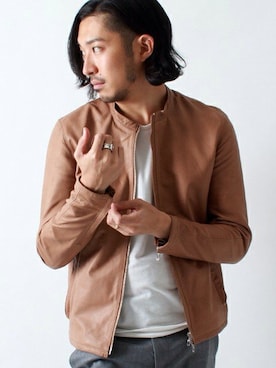 佐藤嘉紀さん（メンズ・174cm）の秋コーディネート