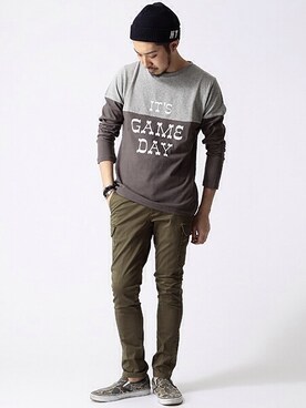 佐藤嘉紀さん（メンズ・174cm）の春コーディネート