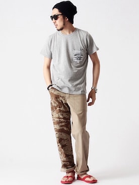 佐藤嘉紀さん(メンズ・174cm)の春コーディネート