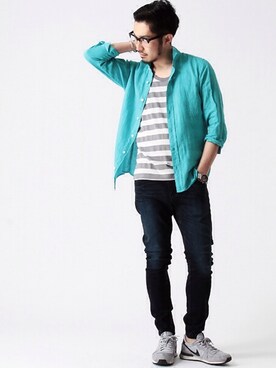 佐藤嘉紀さん（メンズ・174cm）の春コーディネート