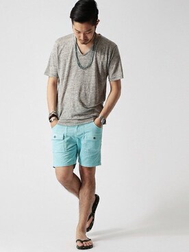 佐藤嘉紀さん(メンズ・174cm)の夏コーディネート