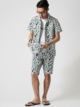 佐藤嘉紀さん(メンズ・174cm)の夏コーディネート