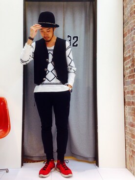 佐藤嘉紀さん（メンズ・174cm）の秋コーディネート