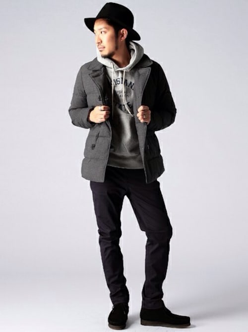 BEAMS ストレッチPコート インディゴXL