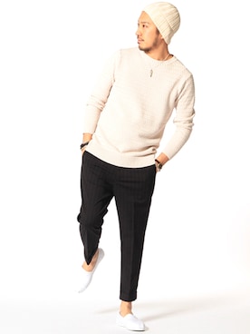 「トーンオントーン」｜佐藤嘉紀さん（メンズ・174cm）の春コーディネート