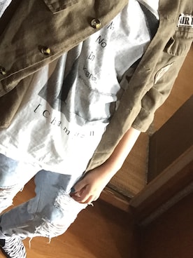 「［Champagne］」｜みんさんさん（レディース・155cm）の夏コーディネート