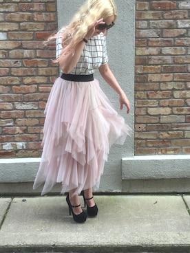 「tulle」｜Shauna Jacobsさん（レディース・157cm）の秋コーディネート