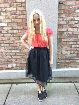 「FRANCESCA（フランチェスカ）のアイテム」を使った、Shauna Jacobsさん（レディース・157cm）の秋コーディネート