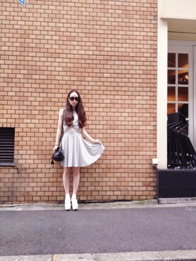 「KIKKA THE DIARY OF（キッカ　ザ　ダイアリー　オブ）のアイテム（ワンピース/ドレス）」を使った、松田園子さん（レディース・167cm）の夏コーディネート