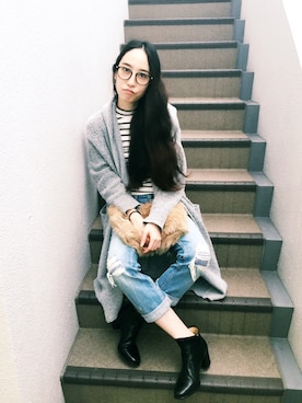 松田園子さん（レディース・167cm）の秋コーディネート