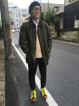 「アイテム（その他アウター）」を使った、Kai Okuboさん（メンズ・172cm・20代）の秋コーディネート