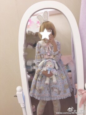 「アイテム（おもちゃ）」を使った、一只肥柴さん（レディース・158cm）の夏コーディネート