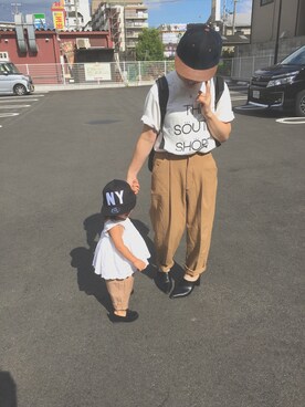 「babygap」｜「アイテム（モカシン/デッキシューズ）」を使った、u-tan\\(◡̈)/♥︎さん（キッズ・80cm）の夏コーディネート