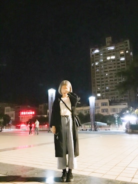 「MONKI（モンキ）のアイテム（ピーコート）」を使った、Max逼さん（レディース・155cm）の秋コーディネート