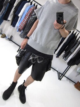 「N4（エヌフォー）のアイテム（トップス）」を使った、EOLE_Kさん（メンズ・173cm）の夏コーディネート