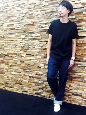 「BEAMS BOY（ビームスボーイ）のアイテム（パンツ）」を使った、きいちさん（メンズ・180cm）の夏コーディネート