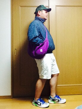 「Gramicci（グラミチ）のアイテム（キャップ）」を使った、hトモミさん（メンズ・177cm）の春コーディネート