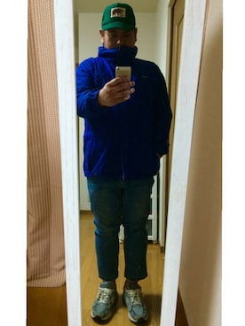 「Gramicci（グラミチ）のアイテム（キャップ）」を使った、hトモミさん（メンズ・177cm）の春コーディネート