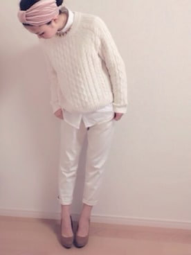 「ESPERANZA（エスペランサ）のアイテム（パンプス）」を使った、mAy☆uMeさん（レディース・158cm）の冬コーディネート