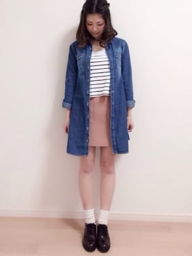 「Honeys（ハニーズ）のアイテム（ワンピース/ドレス）」を使った、mAy☆uMeさん（レディース・158cm）の春コーディネート