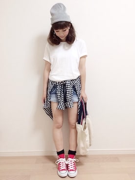 「Rodeo Crowns（ロデオクラウンズ）のアイテム」を使った、mAy☆uMeさん（レディース・158cm）の夏コーディネート