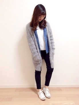 「CONVERSE（コンバース）のCONVERSE コンバース ジャック パーセル / JACK PURCEL（スニーカー）」を使った、mAy☆uMeさん（レディース・158cm）の冬コーディネート