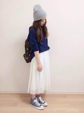 「Honeys（ハニーズ）のアイテム」を使った、mAy☆uMeさん（レディース・158cm）の春コーディネート