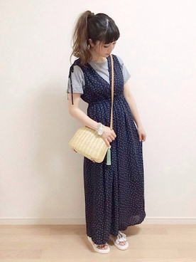 「Another Edition（アナザーエディション）のアイテム（つなぎ/オールインワン）」を使った、mAy☆uMeさん（レディース・158cm）の春コーディネート