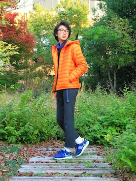 「BLUE WORK（ブルーワーク）のアイテム（トップス）」を使った、ryoooooooooochanさん（メンズ・176cm・10代）の秋コーディネート