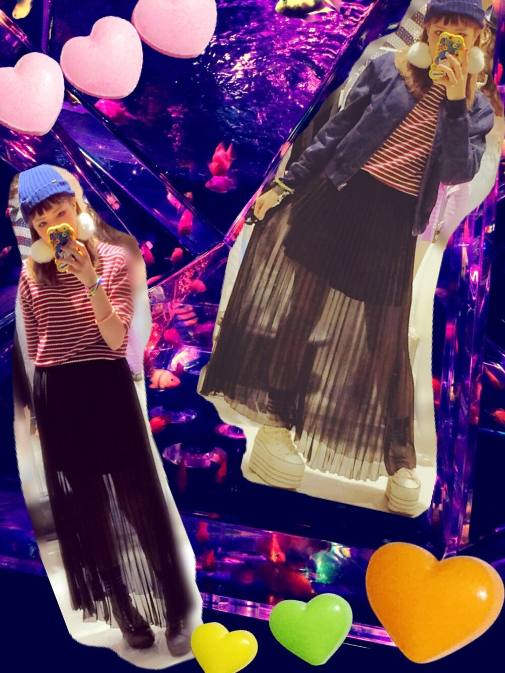 「EMODA、moussy、ボルドー」｜「MOUSSYのアイテム（Tシャツ/カットソー、レッド系）」を使った、310さん（レディース・155cm）の夏コーディネートの1枚目の写真