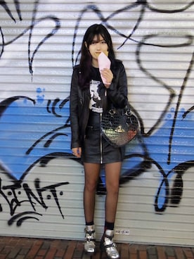 「アイテム（ブーツ、シルバー系）」を使った、Nanaさん（レディース・163cm）の秋コーディネート