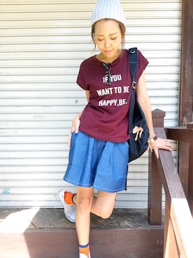 「LuncH（ランチ）のアイテム」を使った、maiさん（レディース・165cm）の夏コーディネート