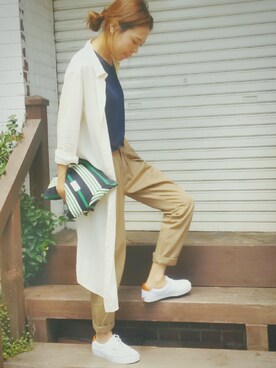 「フレンチカジュアル」｜maiさん（レディース・165cm）の夏コーディネート