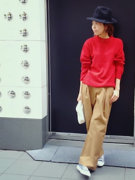 「GAYA（ガヤ）のアイテム」を使った、maiさん（レディース・165cm）の秋コーディネート