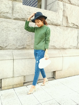 「GAYA（ガヤ）のアイテム」を使った、maiさん（レディース・165cm）の秋コーディネート