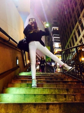「AJ3」｜「アイテム（キャップ）」を使った、jasmineさん（レディース・163cm）の夏コーディネート